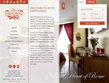 Tablet Screenshot of hotel-esposizione.com